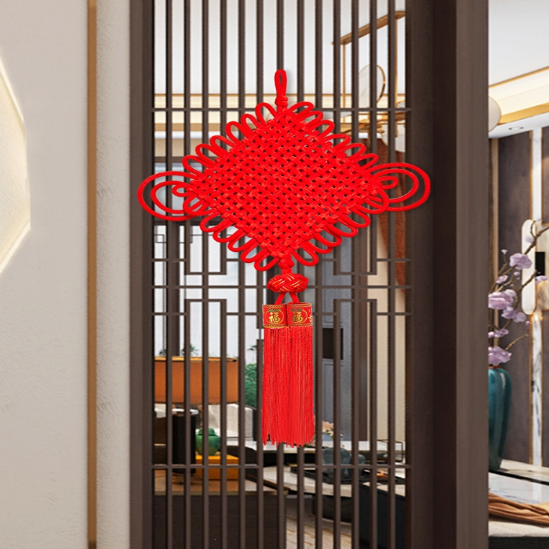 金铂喜中国结挂件客厅大号过年福字挂饰玄关节入户门电视背景墙装饰