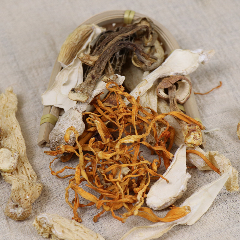 一品爽 菌荟萃80g/盒 菌菇组合 姬松茸 虫草花 鸡腿菇 鹿茸菌 竹荪 羊肚菌组合火锅煲汤食材