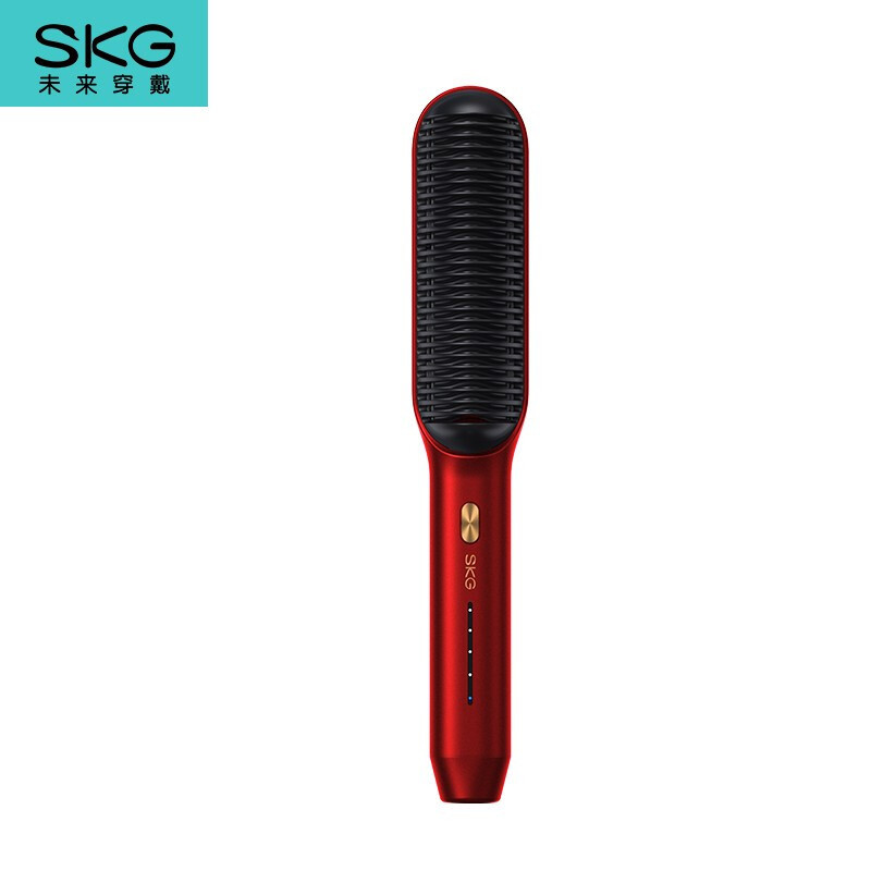 SKG 直发梳 卷发棒 卷直发器 卷直两用 头部按摩器