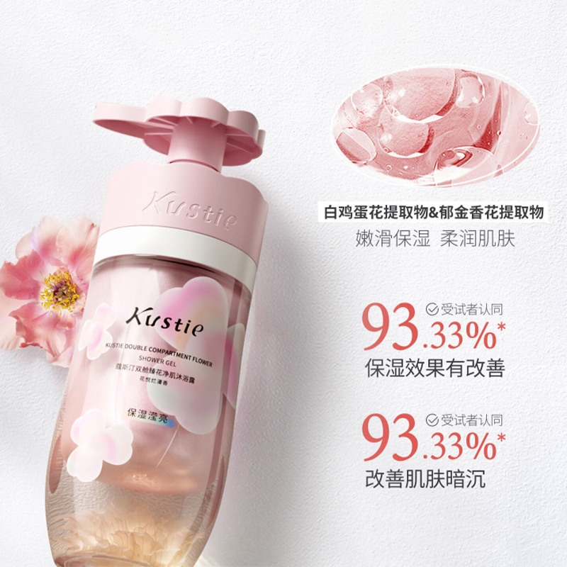蔻斯汀沐浴露保湿双舱臻花净肌保湿花悦烂漫香500g高清大图
