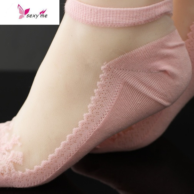 水晶袜子女玻璃丝袜韩版薄款透明浅口隐形袜春夏隐形袜