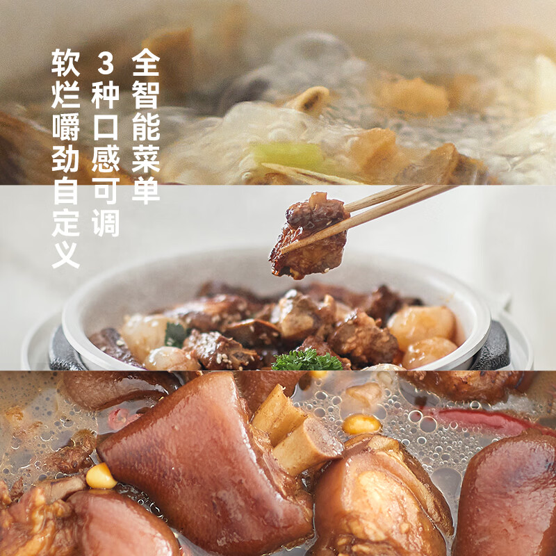 OLAYKS 立时电压力锅 3L 触摸控制 砂岩黑 单胆设计 家庭实用烹饪神器高清大图