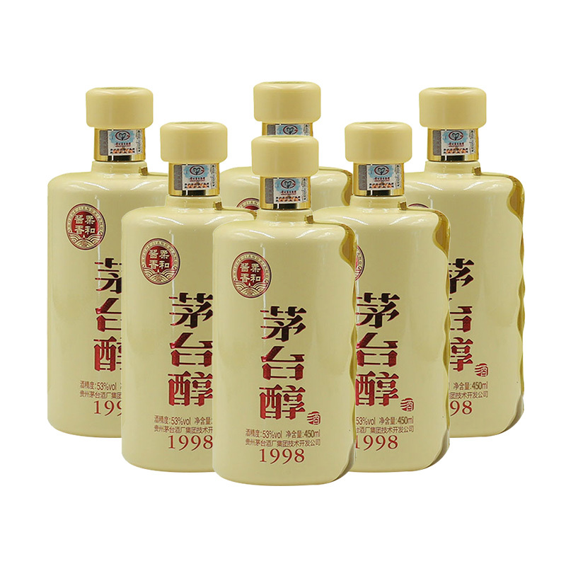 贵州茅台集团茅台醇1998 53度450ml*6瓶箱装 酱香型白酒 入口柔顺