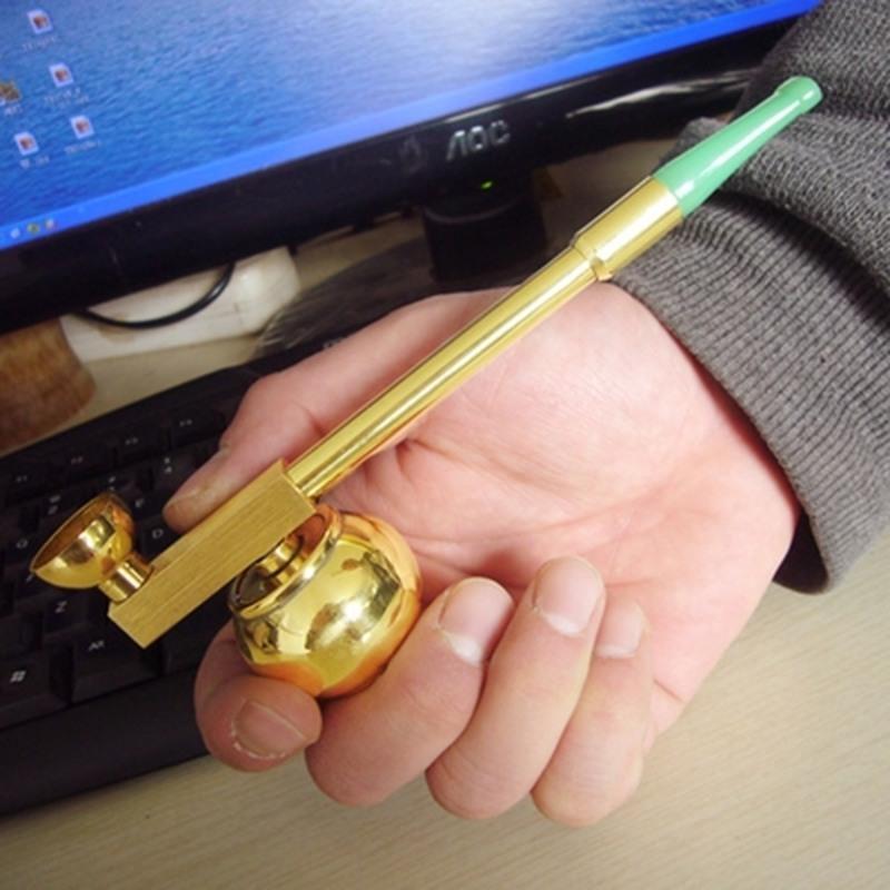 金泰黄铜水烟斗水烟袋男士老式复古过滤烟嘴双用清洗型水烟杆烟斗