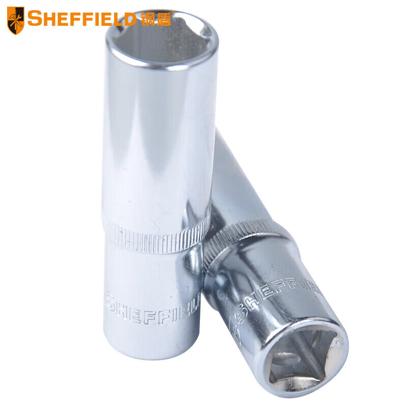 钢盾(SHEFFIELD) S011713 12.5mm系列公制6角长套筒13mm【家用】