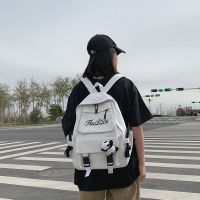 派尼美特书包女学生韩版日系ins背包初中生高中校园原宿帆布大容量双肩包