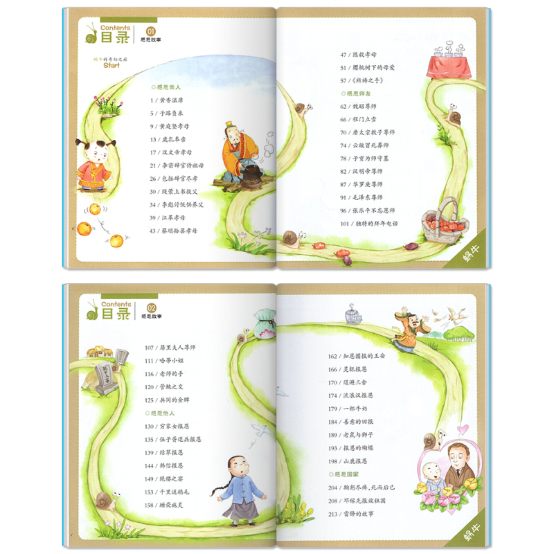 国学启蒙故事 [正版]感恩故事全集彩色有声注音版小学生一二三年级课外阅读经典书目福建少年儿童出版社幼儿绘本蜗牛小书坊故事