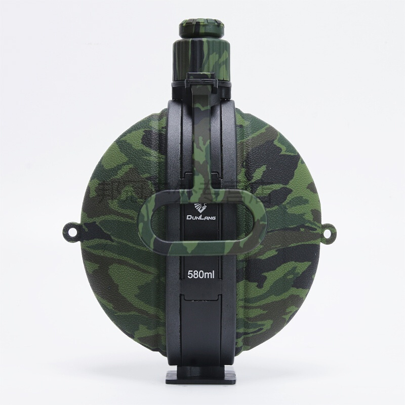 户外水壶便携水壶军迷用品侧折叠水杯迷彩软水壶扁形登山水壶