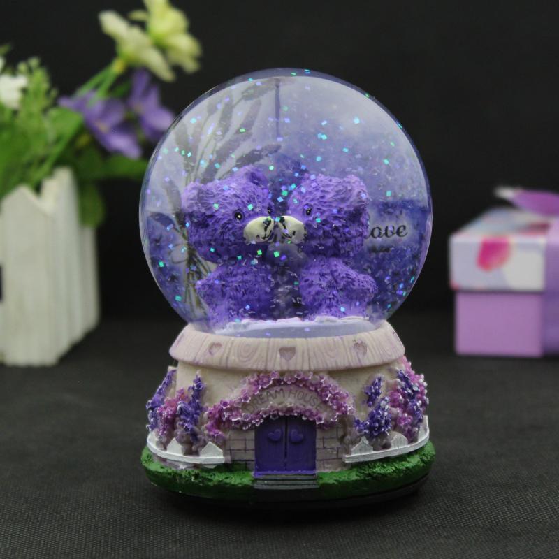 水晶球音乐盒八音生日送孩子男朋友女生闺蜜开学特别走心 三维工匠