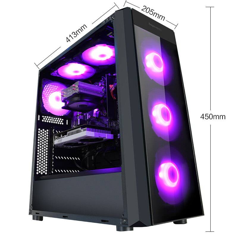 京天(KOTIN)酷睿i7 9700F/GTX1650/8G内存/256G台式游戏主机组装电脑电竞网游家用办公音影娱乐苏宁自营