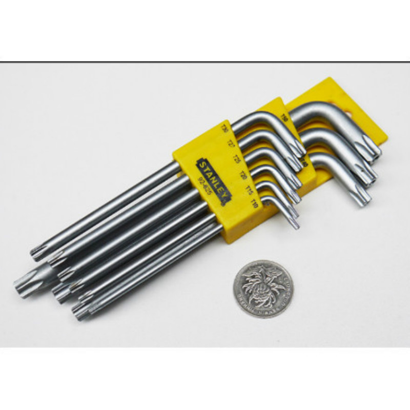 史丹利 Stanley92-625-239件长L型中孔花形扳手套装T10-T50