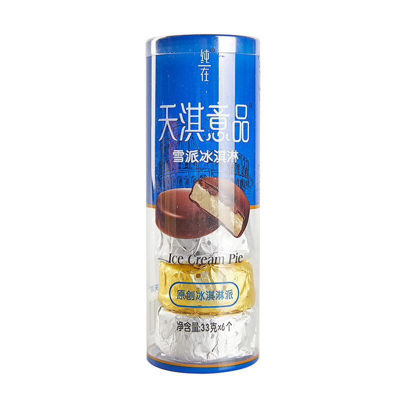 天淇意品雪派冰淇淋33g*6(香草巧克力味)