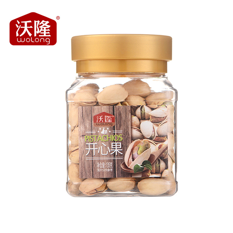 沃隆135g开心果原味无漂白天然孕妇坚果网红零食炒货干果干货罐装