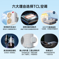 TCL中央空调一拖三 5匹 家用多联机风管机一拖多60-115㎡冷暖变频空调 1级能效 6年保修TMV-Vd120W