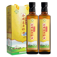 福来康泰亚麻籽油礼盒冷初榨脱蜡食用胡麻油250ml*2亚麻籽油