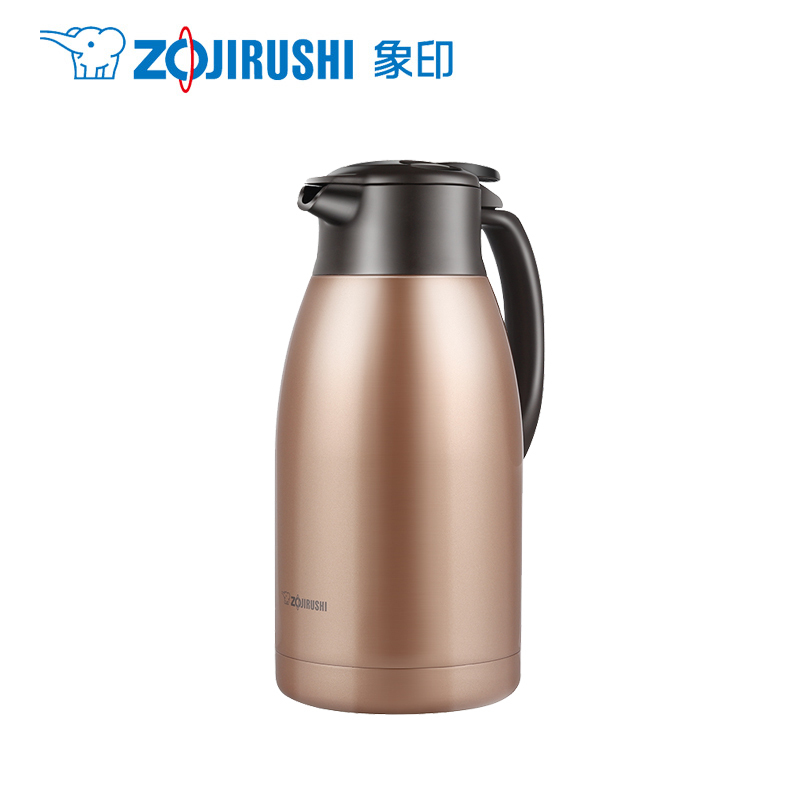 象印(ZO JIRUSHI) 不锈钢真空保温壶SH-HT19C大容量家用保温瓶热水瓶暖壶咖啡壶办公水壶 1.9L