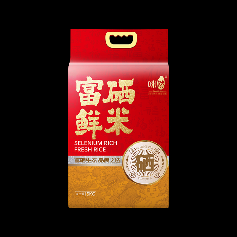 咪然 富硒鲜米 长粒香东北大米 黑土地种植 当季新米 10斤