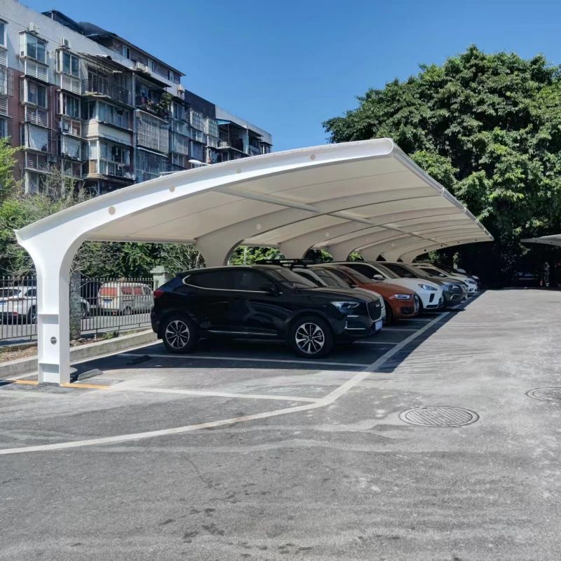 纵联优品 zl-mjg 膜结构停车棚 户外遮阳车篷
