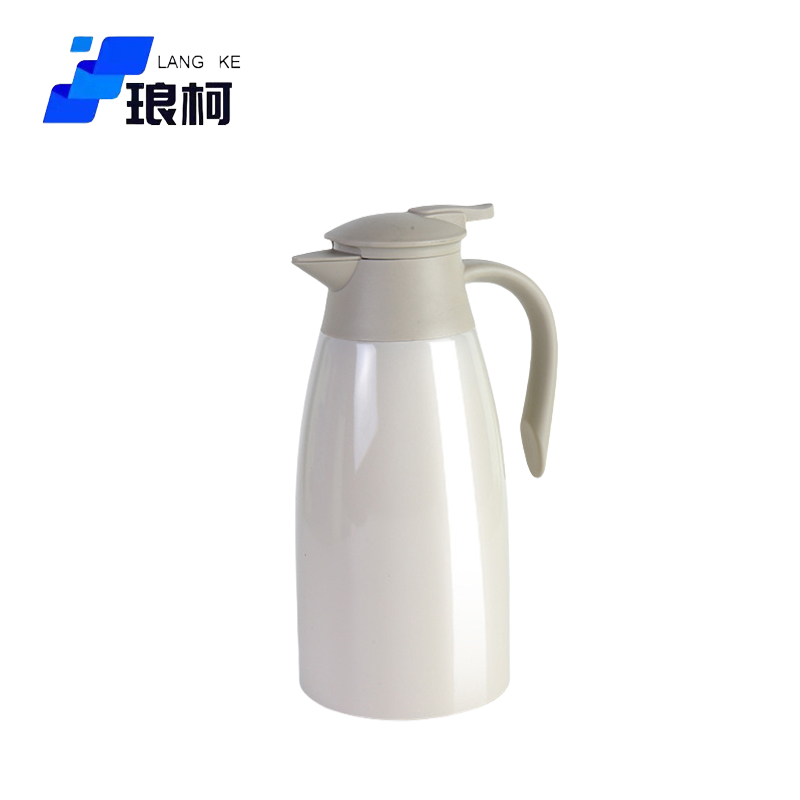 琅柯 不锈钢保温壶 饮用壶 2.0L 奶白色高清大图