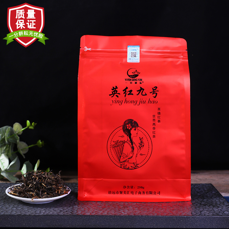 一分耕耘 英德红茶 家庭办公装 正品英红九号 红茶功夫茶 袋装 中国茗茶英红九号250g高清大图