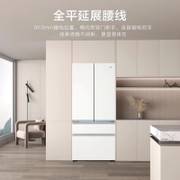 海尔(Haier)BCD-571WGHFD2BW4U1 571升全空间保鲜零嵌入式法式594mm超薄白色EPP