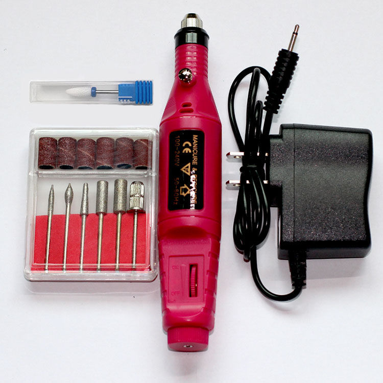 美甲电动打磨机套装卸甲器修指甲工具灰指甲磨甲器趾甲抛光笔式
