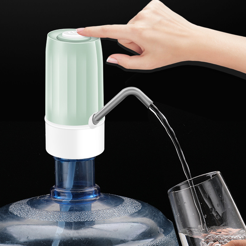 官方版玫瑰金苏宁自营/桶装水电动抽水器 按压器虹吸管矿泉水大桶自动饮水机