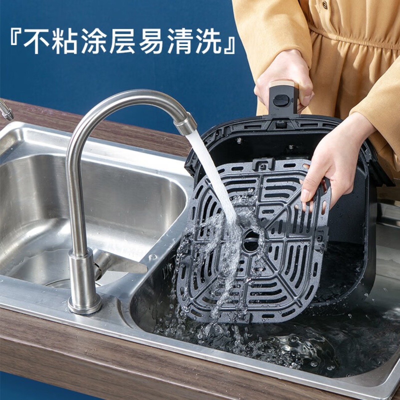 山本(SHANBEN) 用全自动可视化智能 5升电脑版空气炸锅8016TS高清大图