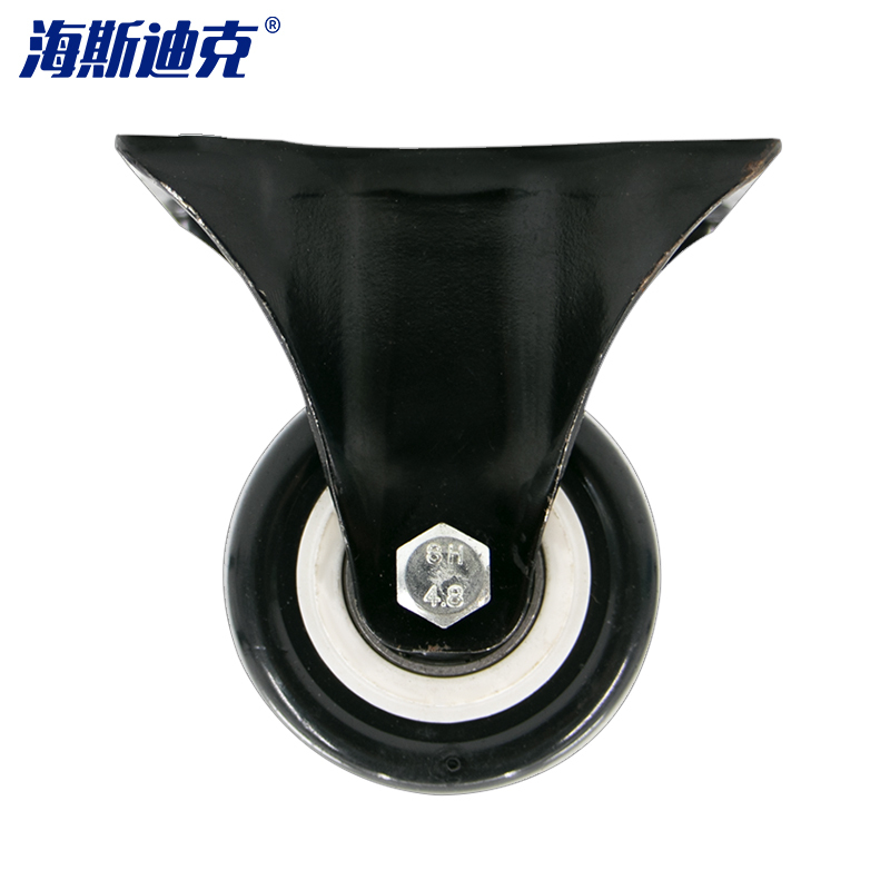 海斯迪克 HKZ-23 静音万向脚轮 金钻轮 PVC双轴承定向家具轮轱辘脚轮电脑椅配件滑轮 2.5寸定向/2个