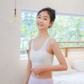 南极人青春期女童儿童小背心少女内衣女初中生中学生女孩无痕文胸罩 M（55-80斤） 白色【A款】