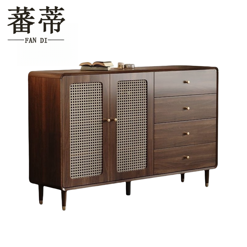 蕃蒂收纳柜二门四 抽 台高清大图