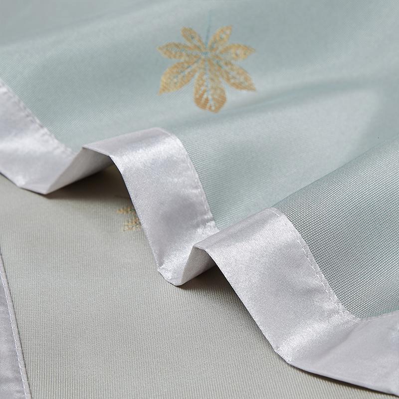 家柏饰(CORATED)可水洗折叠机洗1.8m2.0米1.5床冰丝凉滑软凉席三件套空调夏季床单高清大图