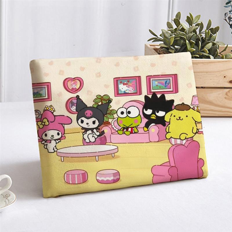 卡通坐垫学生教室椅子座垫凳子垫子宿舍屁垫库洛米加厚长方形椅垫