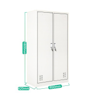 匡大钢制更衣柜两门衣柜储物柜换衣柜存包柜 KDT304