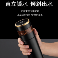 英国Vanow智能保温杯男女[智能测温]茶水分离商务泡茶杯316不锈钢礼盒定制大容量车载便携水杯子 VO-PN-450