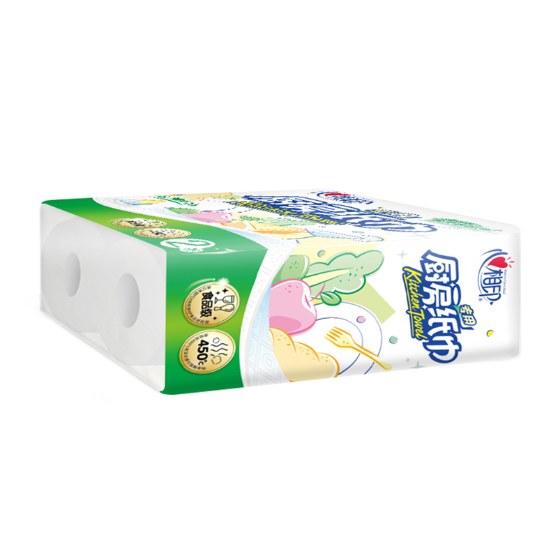 相印(Mind Act Upon Mind) 厨房擦油专用纸吸水吸油纸4xKT102 8卷高清大图