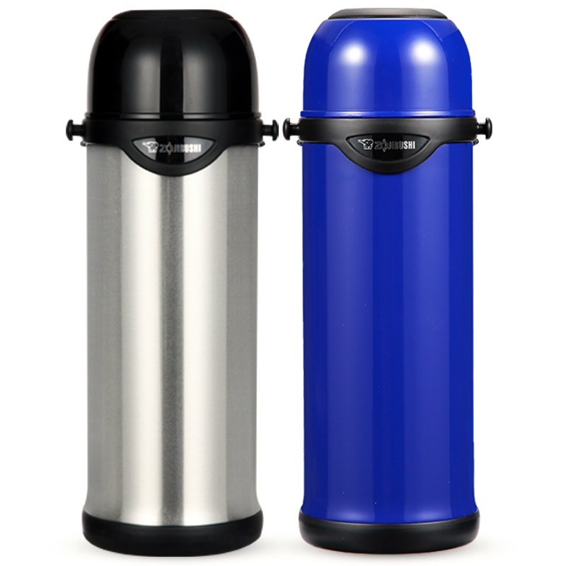 象印(ZOJIRUSHI)保温壶户外不锈钢保温瓶进口运动旅行便携水壶SJ系列 SJ-TG10 不锈钢色 1000mL