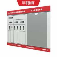 芊陌帆/亚克力UV警示标识/网格化公告牌/30*40cm/块