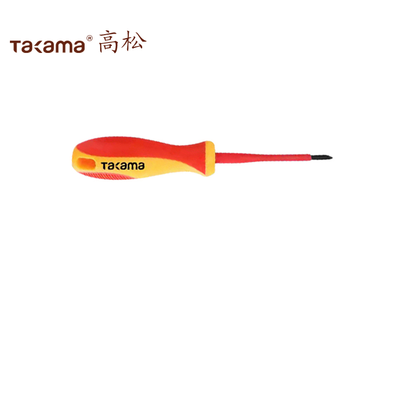 高松takama VDE双色绝缘耐压螺丝批十字8*150mmv428150 /1把高清大图