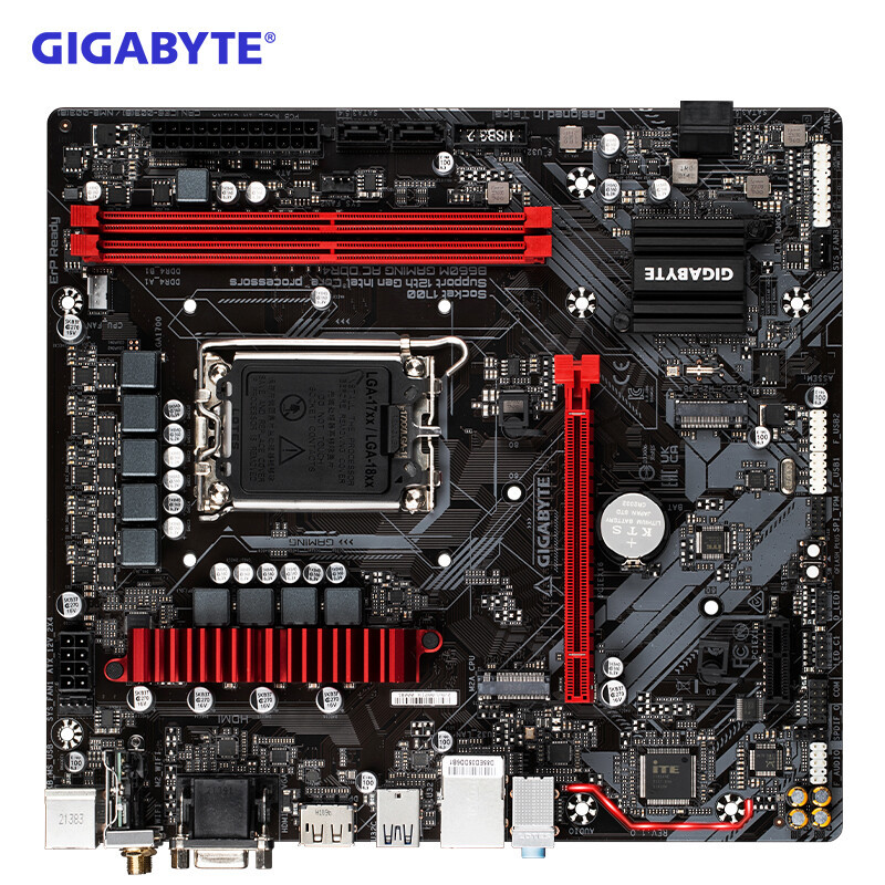 技嘉B660M GAMING AC DDR4主板+12代英特尔7400 主板套装
