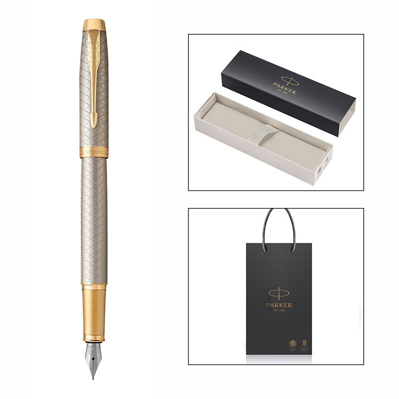 派克PARKER 钢笔 IM暮光之城墨水笔 学生商务办公文具用品 可吸墨可替换墨囊0.5mm金属不锈钢F笔尖