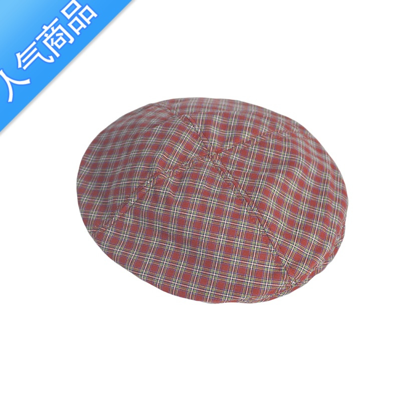 SUNTEK格子八角贝雷帽女夏天薄款英伦复古韩版日系潮ins风画家蓓蕾帽子