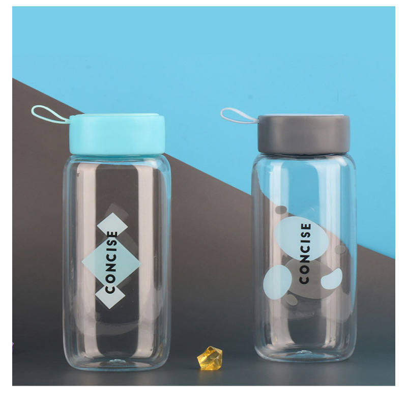 亚泰 YT-048 简约个性创意塑料杯 防摔便携学生随手杯 600ml