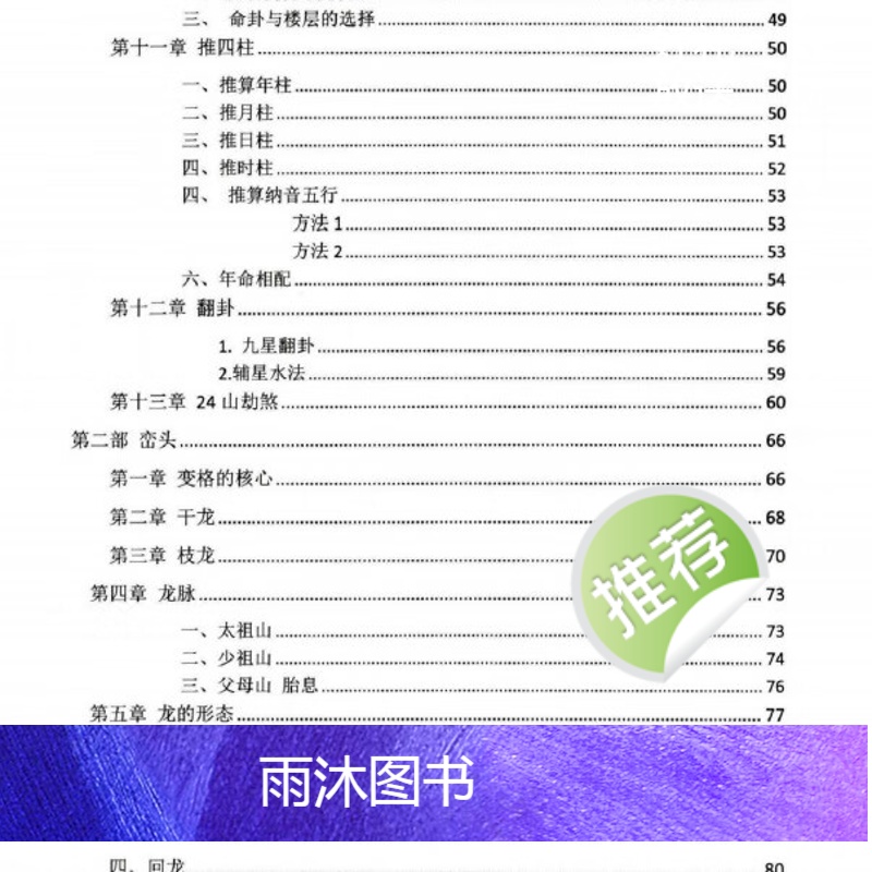 杨公古法三合秘传一本书横行风水界 三合形理风水丁财贵寿法高清大图
