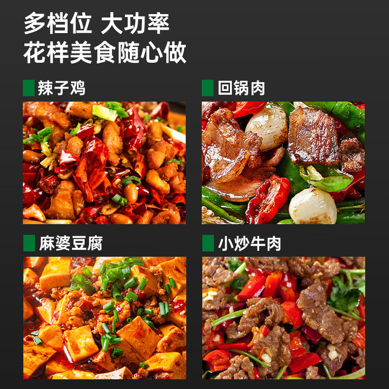 意黛斯(YIDAISI)商用双头电磁大锅灶食堂电磁灶大功率灶台单位学校厨房凹面双头大炒炉炒灶YDSG3-20DC2高清大图