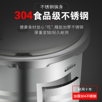 苏泊尔(SUPOR)304不锈钢高压锅YS20ED复底压力锅3L压力煲20cm电磁炉通用煲汤快煮锅烹饪锅具新旧款随机发