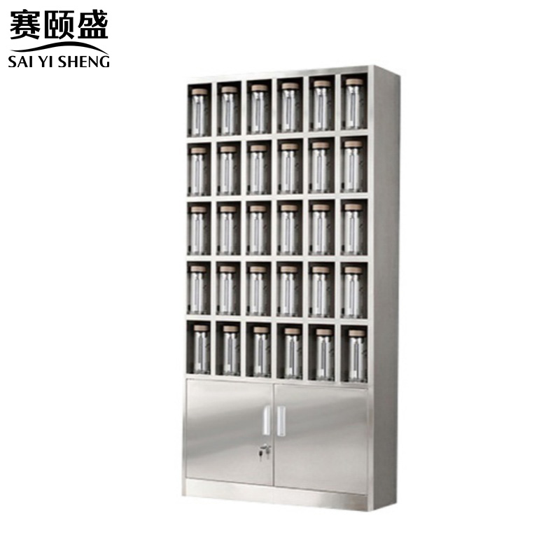 赛颐盛不锈钢水杯柜25格1800*900*250mm(201)台高清大图
