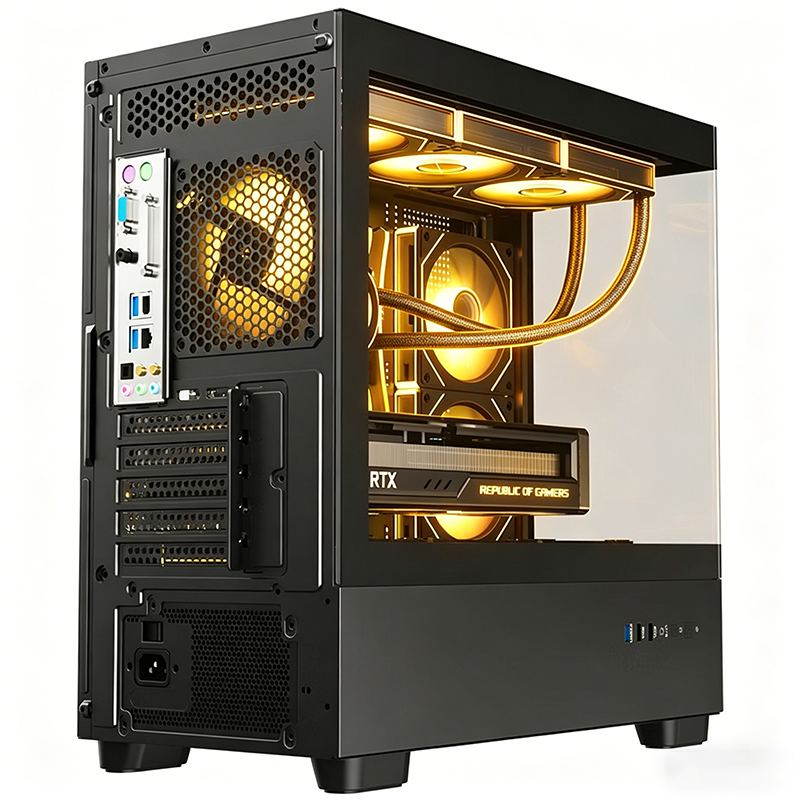 i9 14900KF/RTX5060 8G独显DIY主机台式组装电脑电竞游戏AI智能直播视频剪辑14900KF主机高清大图