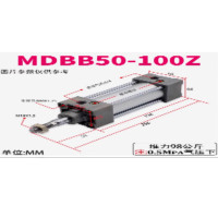 SMC气缸；型号:MDBB50-100Z