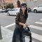 NEW LAKE美拉德咖色短款皮衣外套女春秋2024新款机车服小个子美式pu皮夹克
